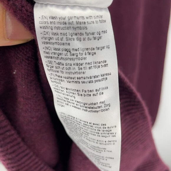 CASUAL FRIDAY NWT Karl Wool Crew Neck Preppy Burgundy Red Pullover Sweater Sz L - Picture 9 of 9